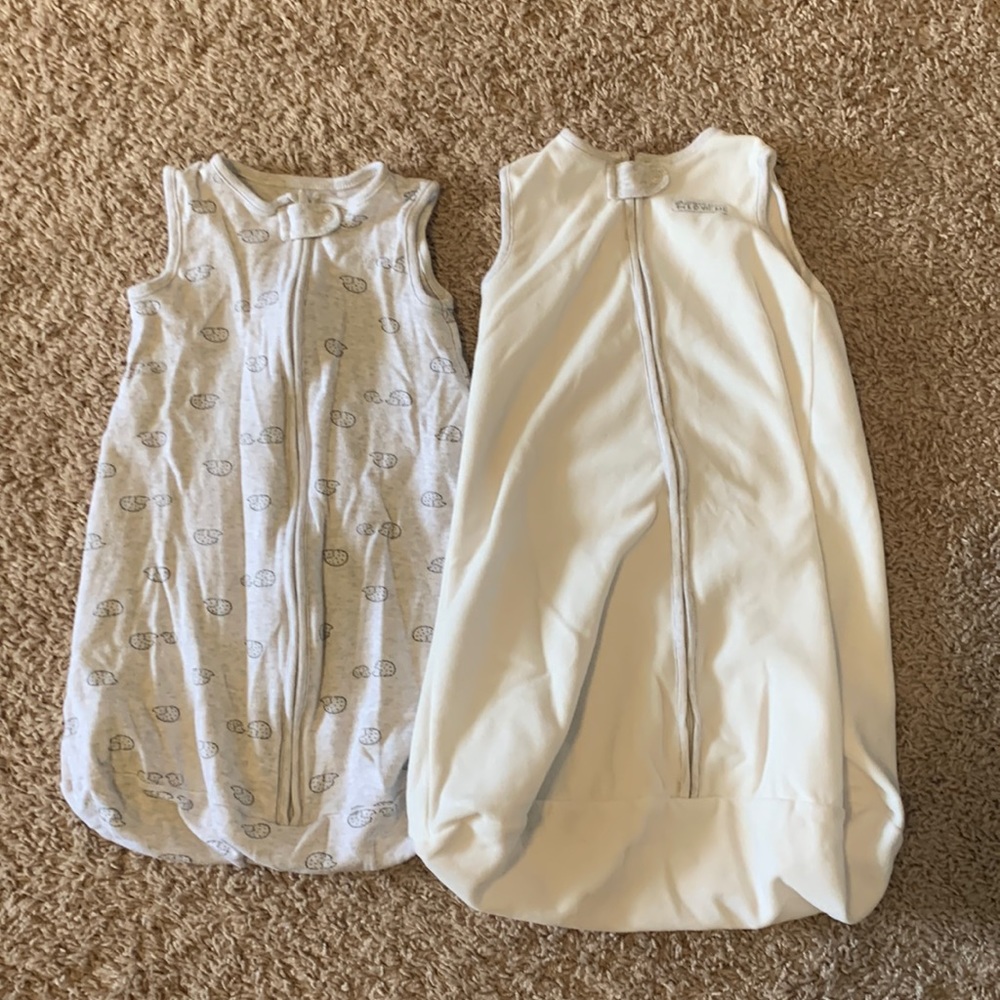 Sleeveless Carters Wearable blanket size small (0-3 Months) - used  - set of two